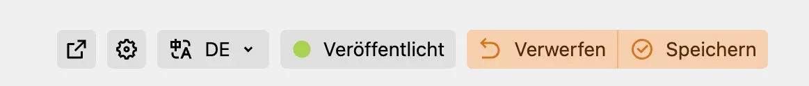 Speichern Button