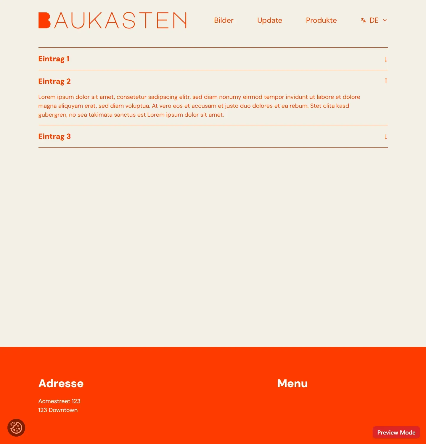 Screenshot Akkordeon