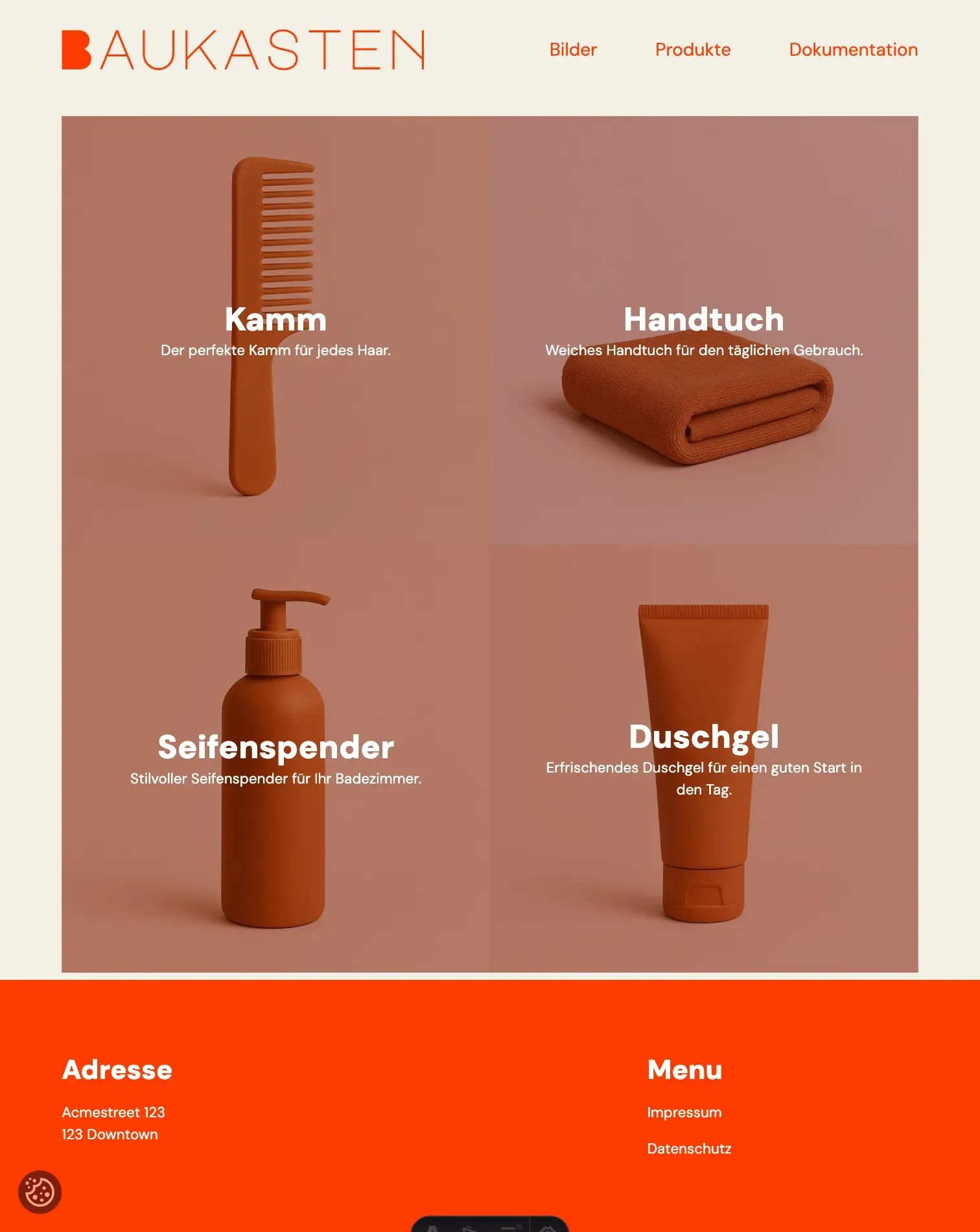 Screenshot Ausgewählte Elemente