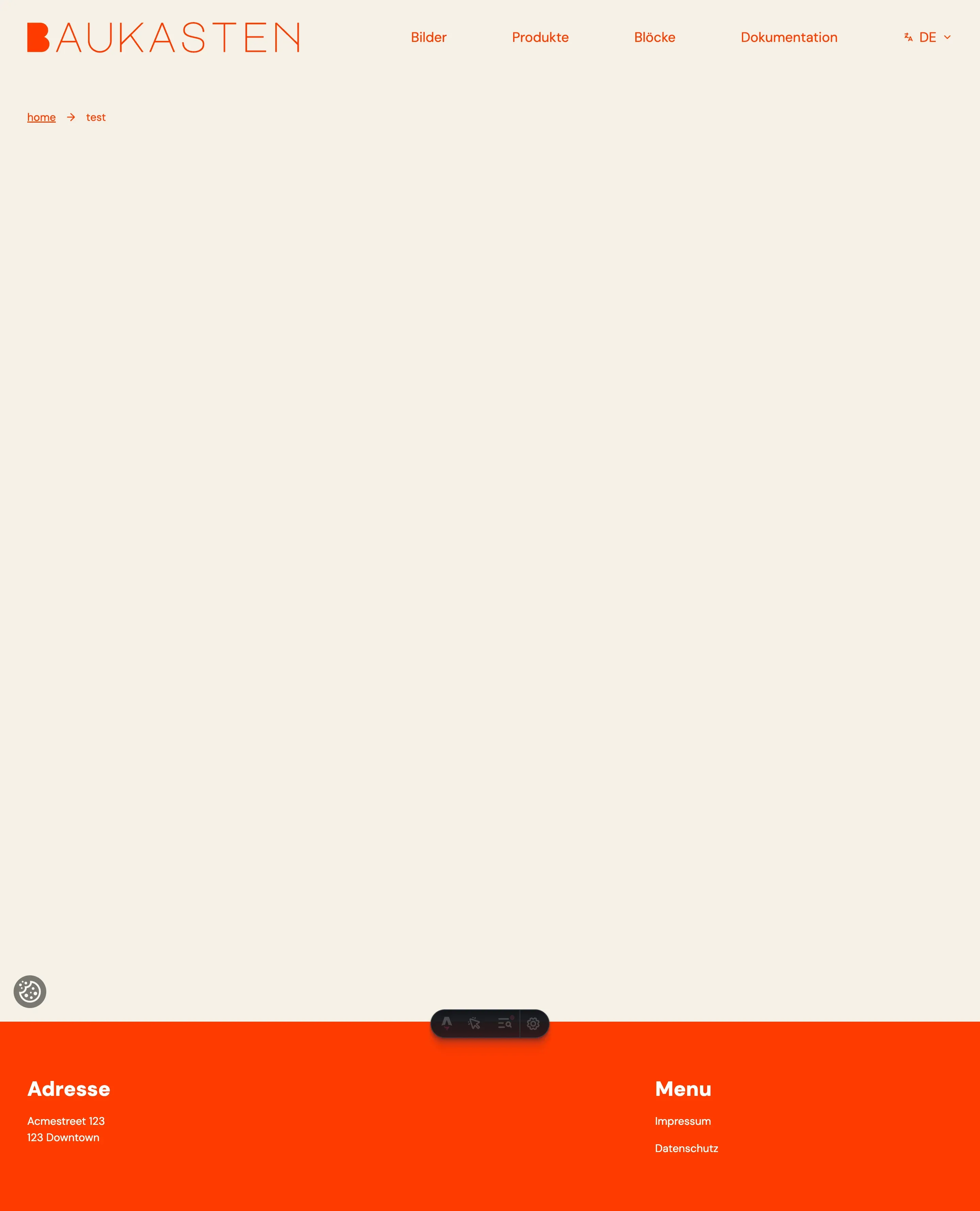 Screenshot Breadcrumb