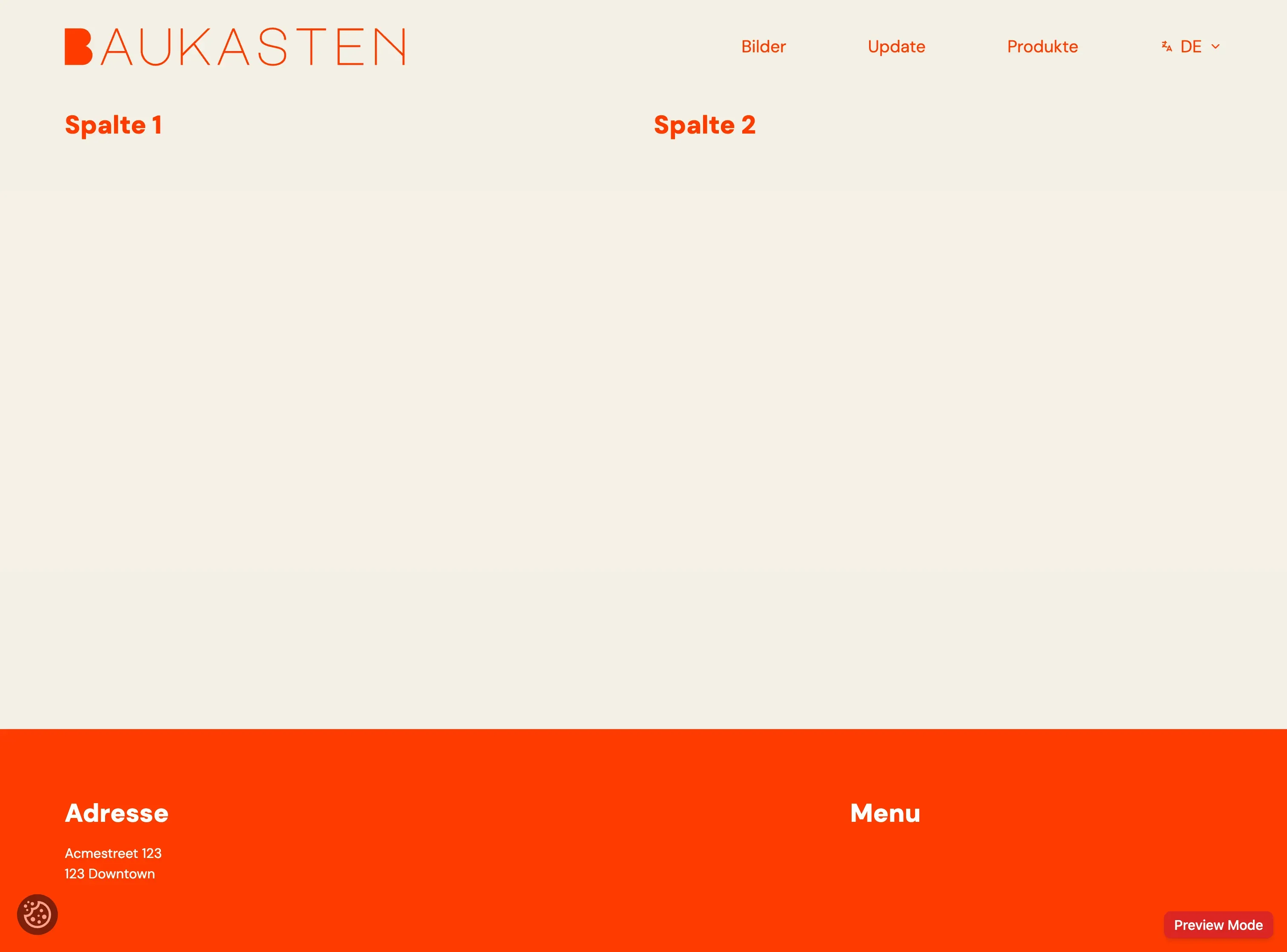 Screenshot Spalten