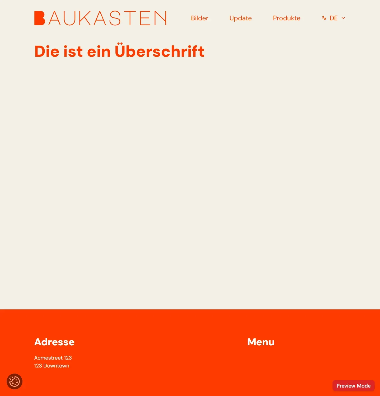Screenshot Überschrift